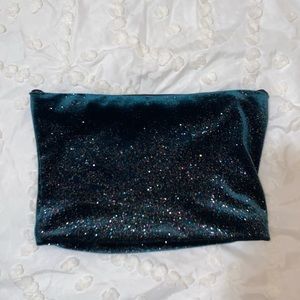 Topshop glitter tube top